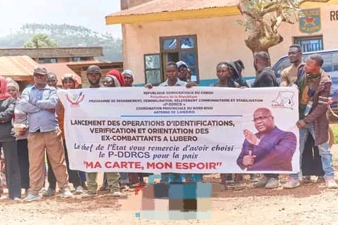 Butembo : Démarrage de l’identification biométrique des ex-combattants par le P-DDRCS